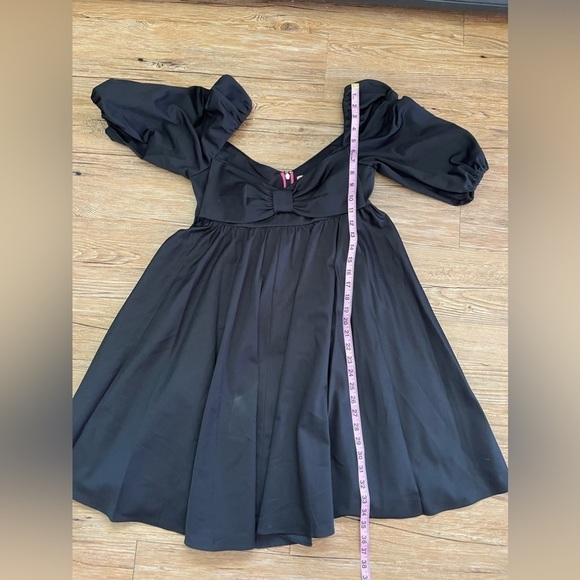 🆕 KATE SPADE NEW YORK
Beau Twill Mini Babydoll Grunge Goth dress Black Size 4 - Picture 8 of 9